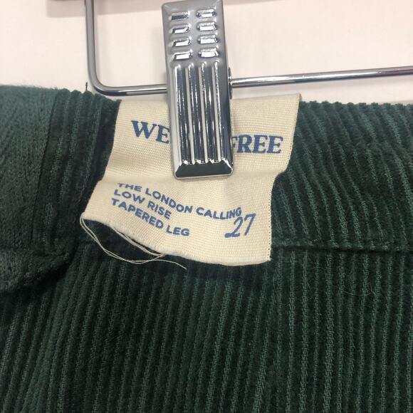 We the Free The London Calling Low Rise Tapered Leg Pant Green Size 27 - Picture 5 of 10